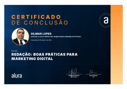 Certificado: Redação: Boas Práticas para Marketing Digital