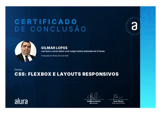 Certificado: CSS: Flexbox e Layouts Responsivos