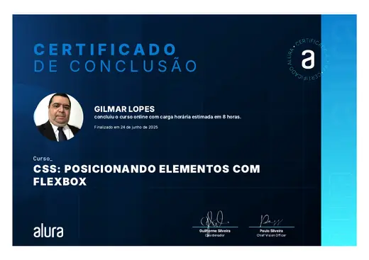 Certificado: CSS: Posicionando Elementos com Flexbox